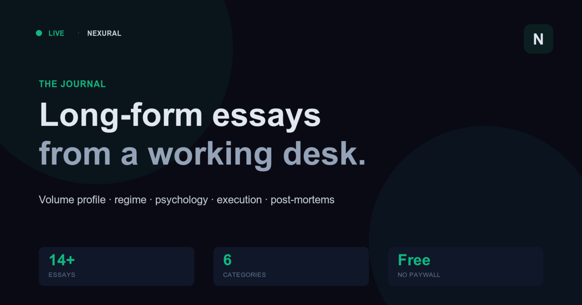 Blog · Notes from the desk | Nexural